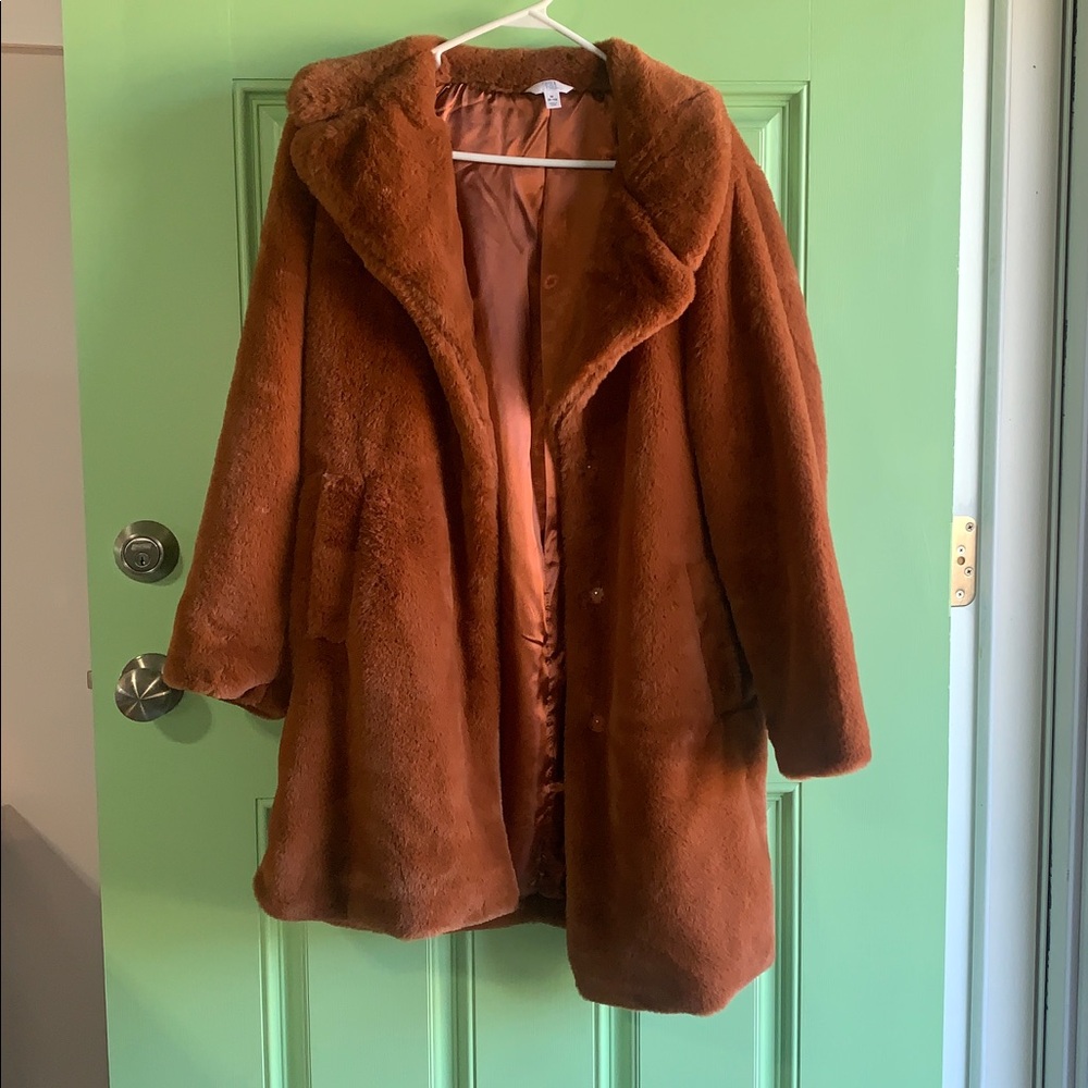 Faux Fur Coat - Women’s size Medium